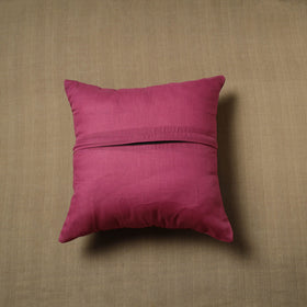 Purple - patchwork cotton kanchipuram cushion cover (16 x
