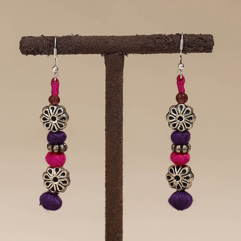 Patwa thread beads earrings by kailash 27 - handcrafted