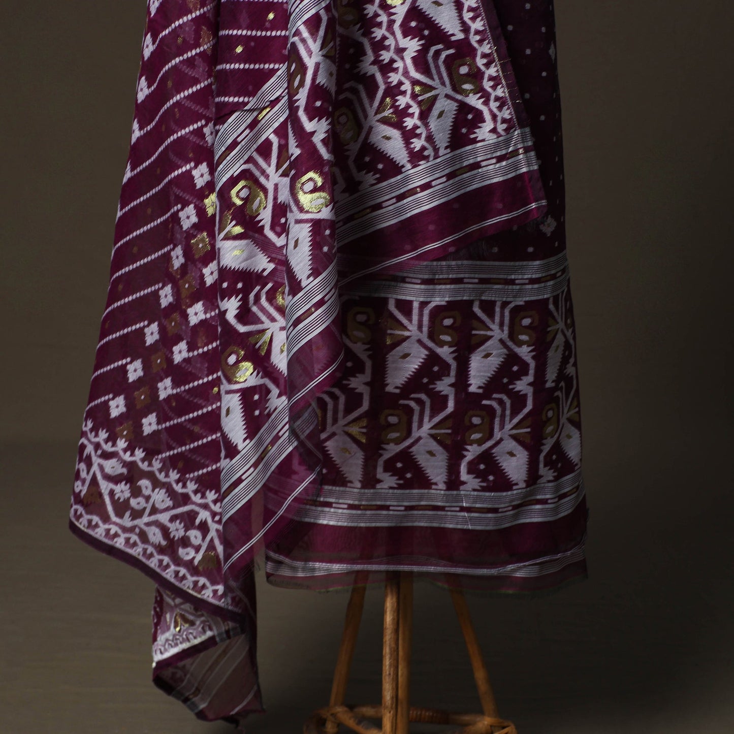 Phulia jamdani silk cotton 2pc unstitched dress material 20