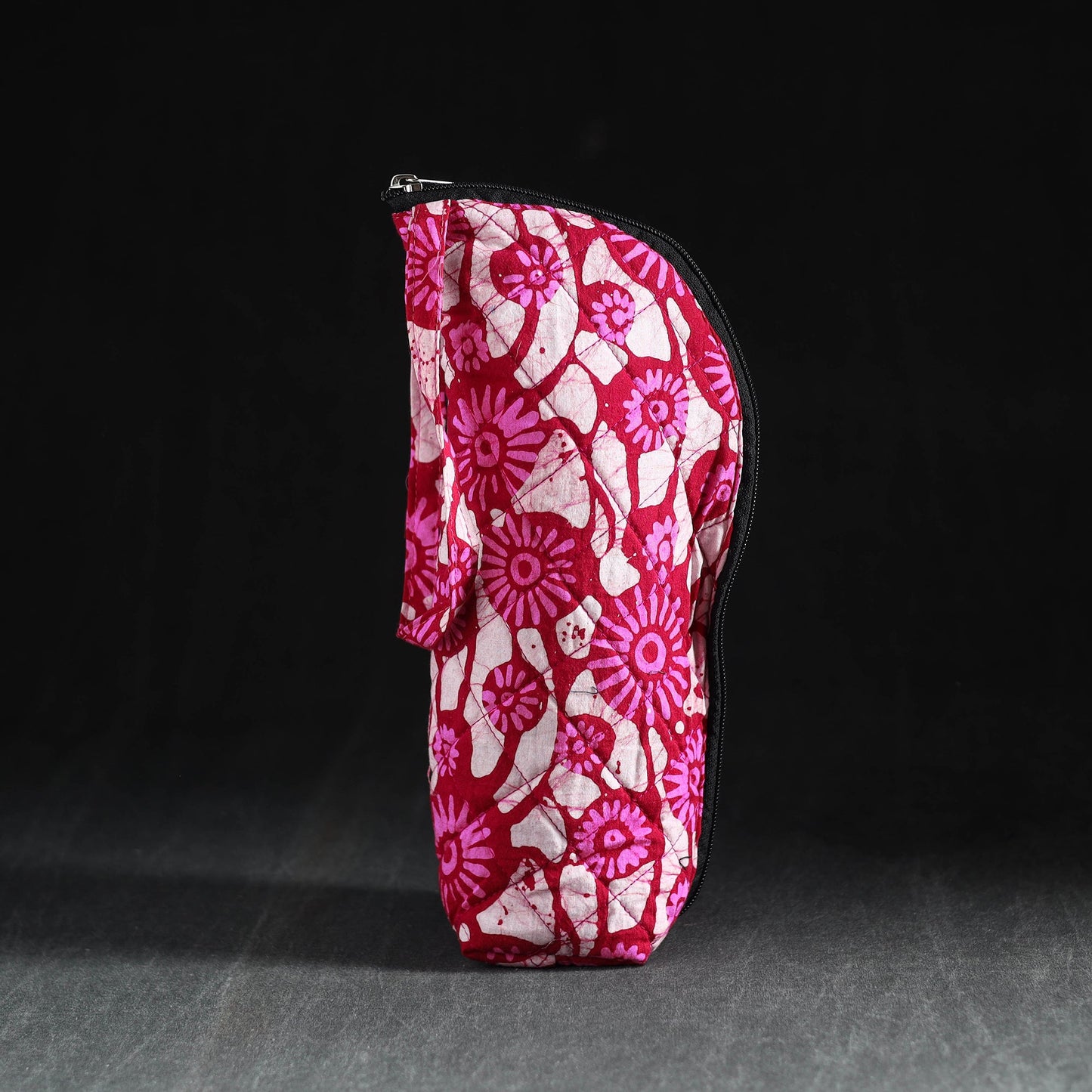Pink Handmade Cotton 1L Water Bottle Cover