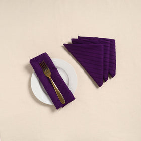 Pintuck plain table napkin (set of 4) 02 - handcrafted