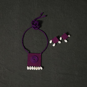 Plain cotton 2pc unstitched dress material with jewellery