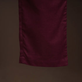 Purple - plain flex cotton elasticated palazzo 05