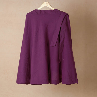 Plain handloom jhiri cotton wrap around skirt - handcrafted