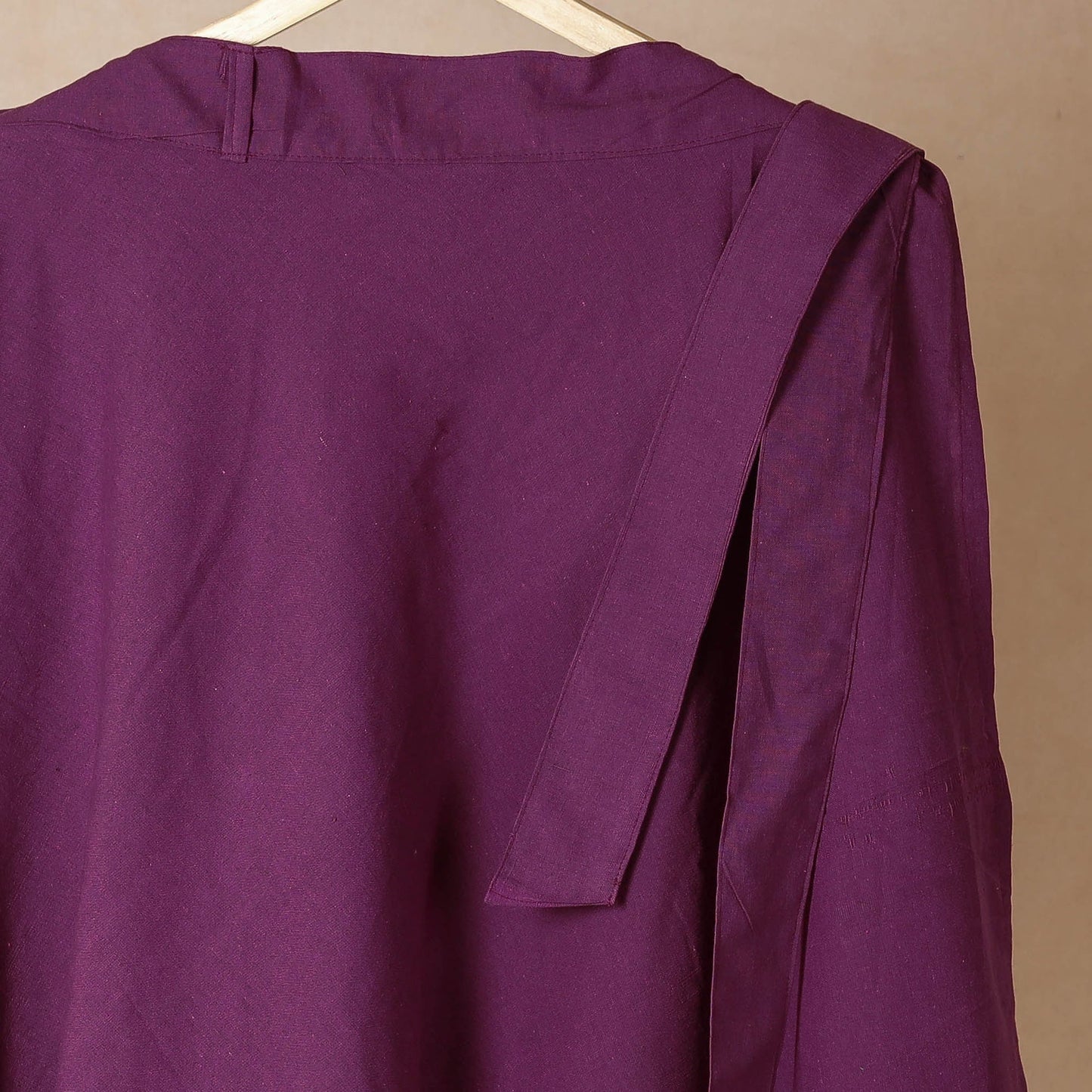 Plain handloom jhiri cotton wrap around skirt - handcrafted