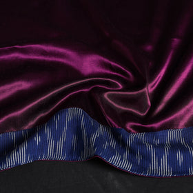 Purple Plain Mashru Silk Blouse Piece 