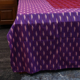 Pochampally ikat with bagh patch cotton bedsheet set 09