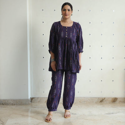 Buy Pochampally Ikat Cotton Co-Ord Set 09 Online at iTokri.com