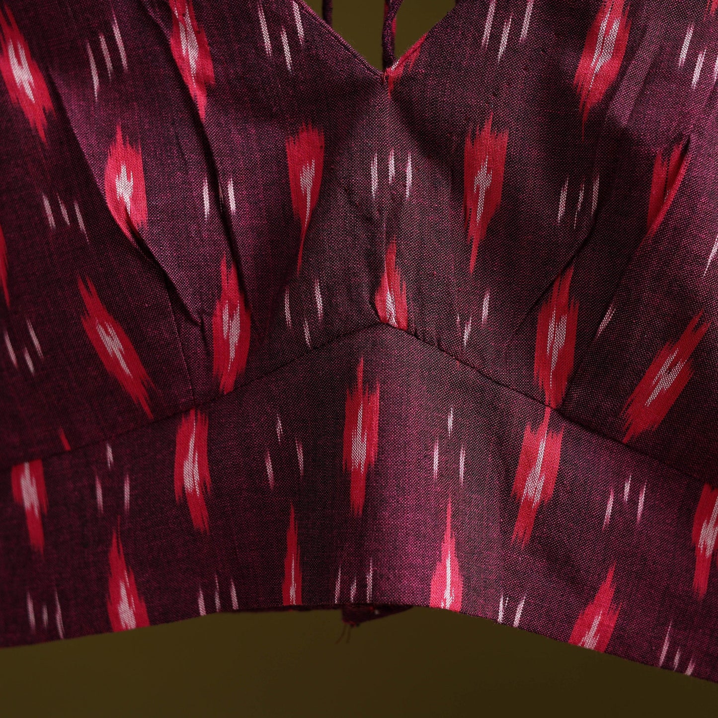 Pochampally ikat cotton readymade blouse 07 - handcrafted