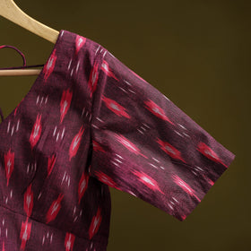 Pochampally ikat cotton readymade blouse 07 - handcrafted