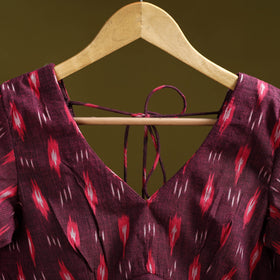 Pochampally ikat cotton readymade blouse 07 - handcrafted