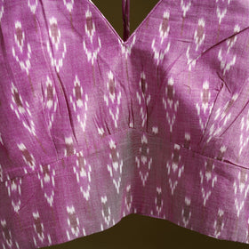 Pochampally ikat cotton readymade blouse 08 - handcrafted