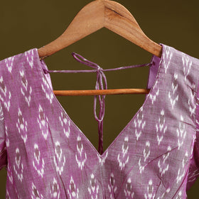 Pochampally ikat cotton readymade blouse 08 - handcrafted