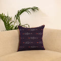 Purple - pochampally ikat cushion cover 15 - handcrafted