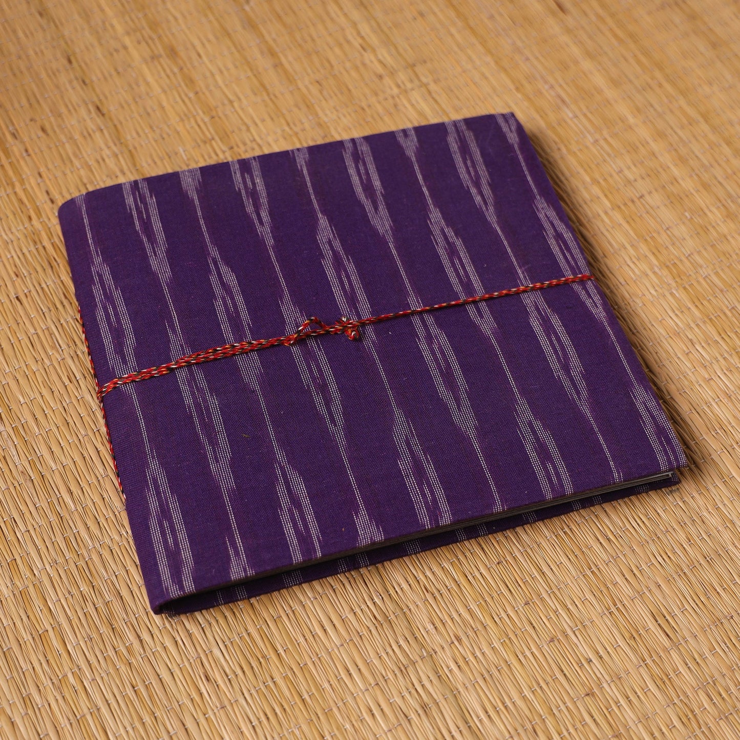 Pochampally ikat fabric cover handmade paper photo album (9