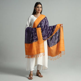 Buy Pochampally Ikat Handloom Cotton Dupatta with Tassels 29 Online l iTokri.com