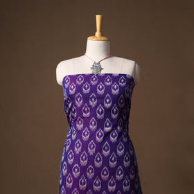 Pochampally ikat mercerised cotton 2pc unstitched dress