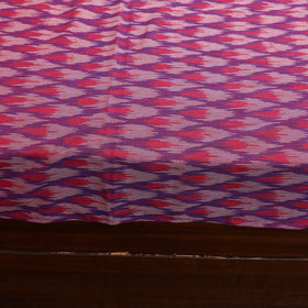 Purple - pochampally ikat with sanganeri patch cotton