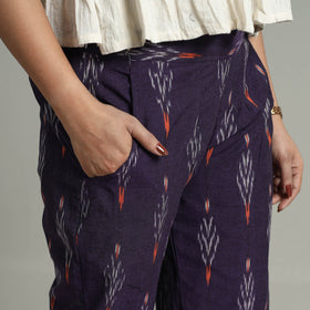 Buy Pochampally Ikat Weave Cotton Elasticated Pant 11 Online at iTokri.com