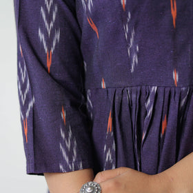 Buy Pochampally Ikat Weave Cotton A-Line Kurta 09 Online at iTokri.Com