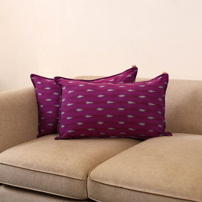 Pochampally ikat weave pillow covers (set of 2) 17