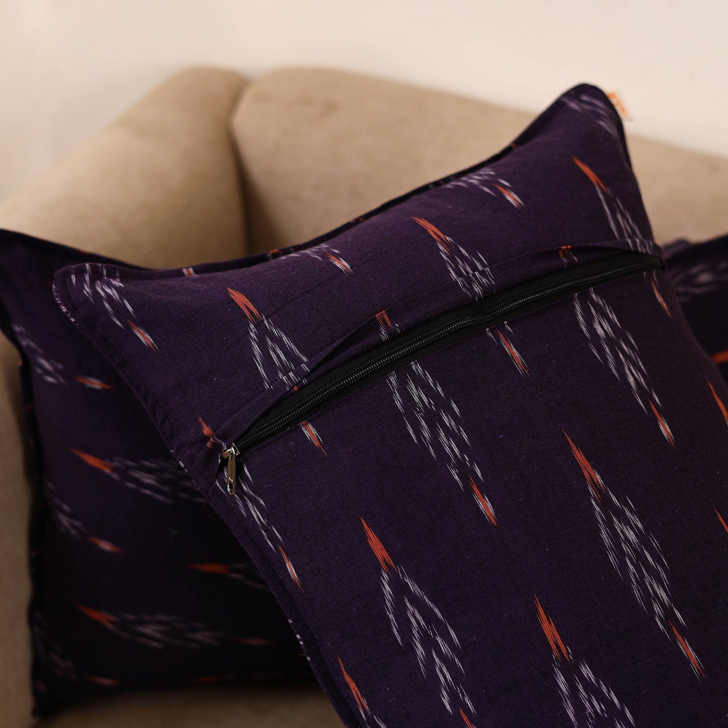 Pochampally ikat weave pillow covers (set of 2) 22
