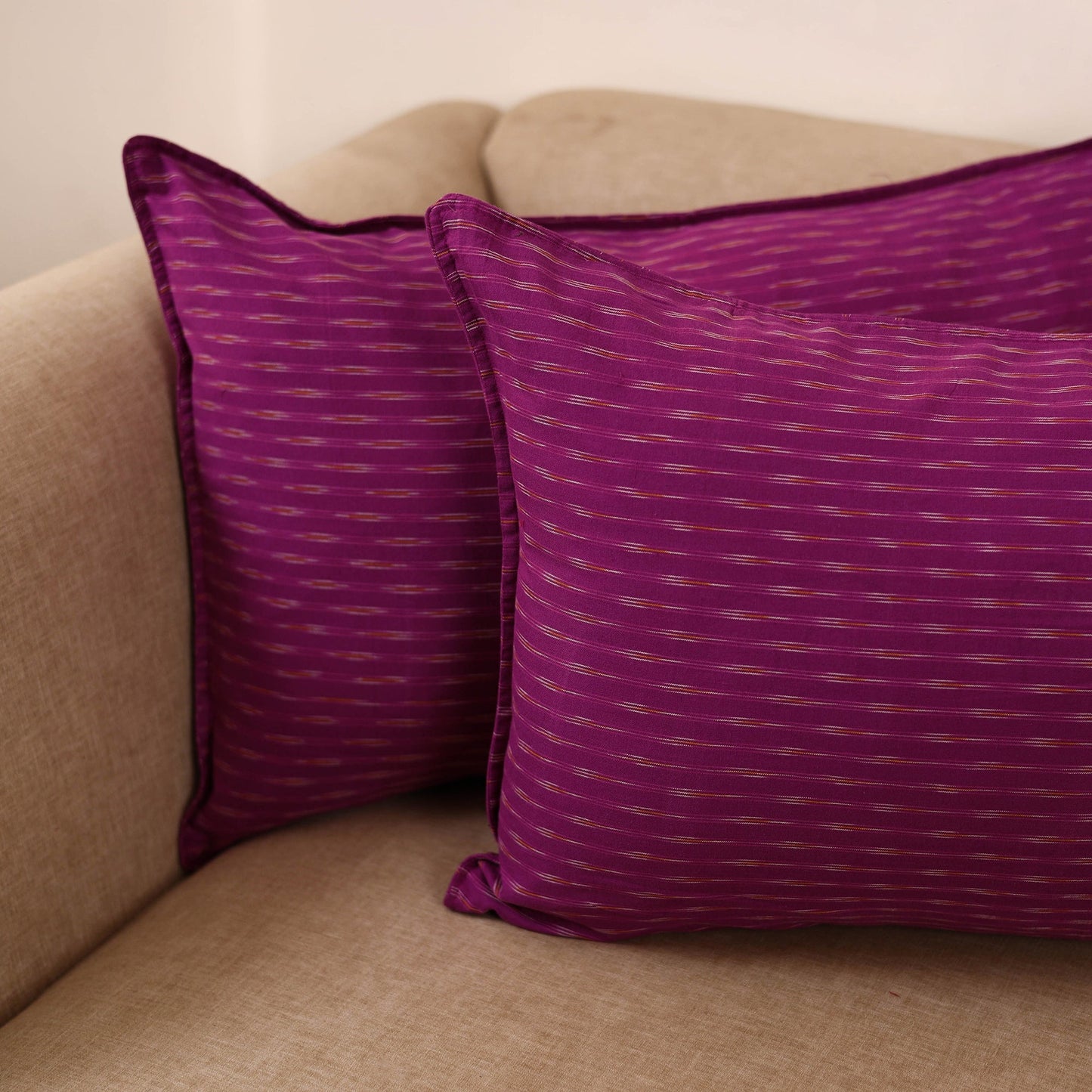 Pochampally ikat weave pillow covers (set of 2) 23