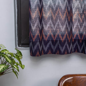 Pochampally ikat weave pure cotton fabric window curtain (5