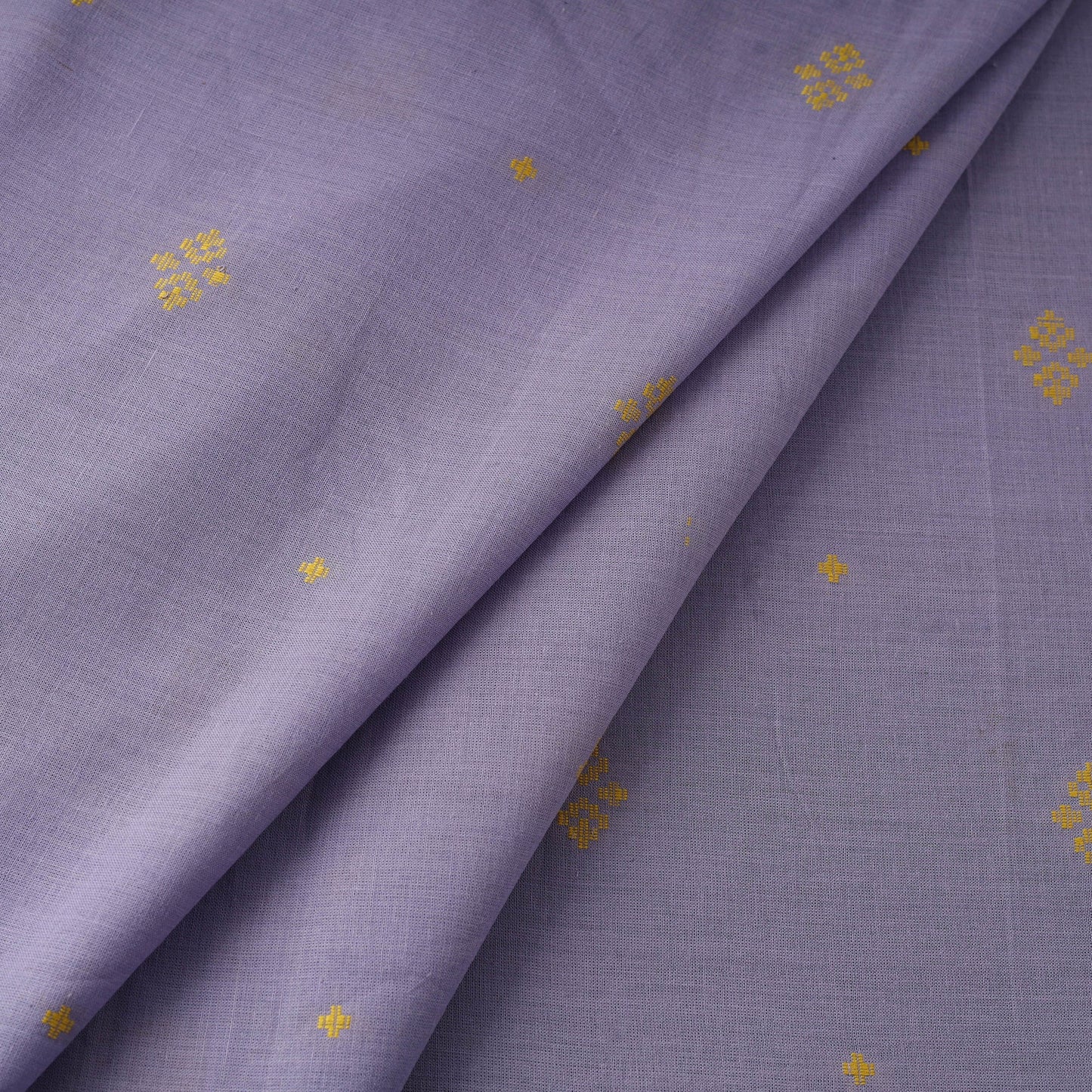 Purple - prewashed cotton jacquard fabric 06 - handcrafted