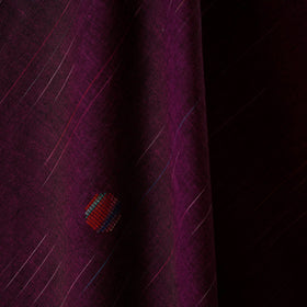 Purple - prewashed cotton jacquard fabric 08 - handcrafted