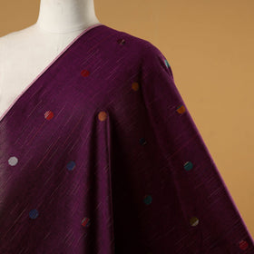 Purple - prewashed cotton jacquard fabric 08 - handcrafted