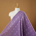 Purple - prewashed cotton jacquard fabric 15 - handcrafted