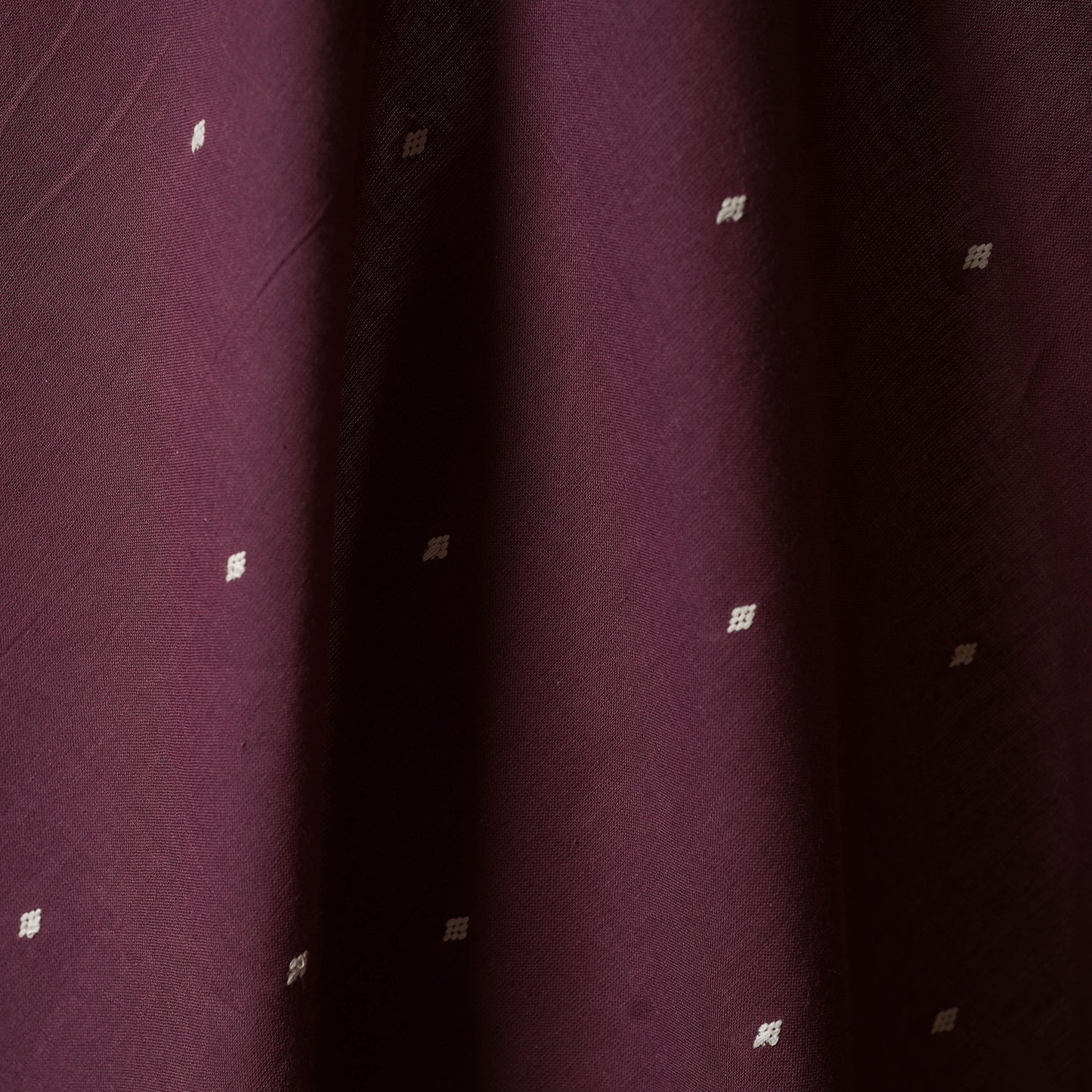 Purple - prewashed cotton jacquard fabric 19 - handcrafted