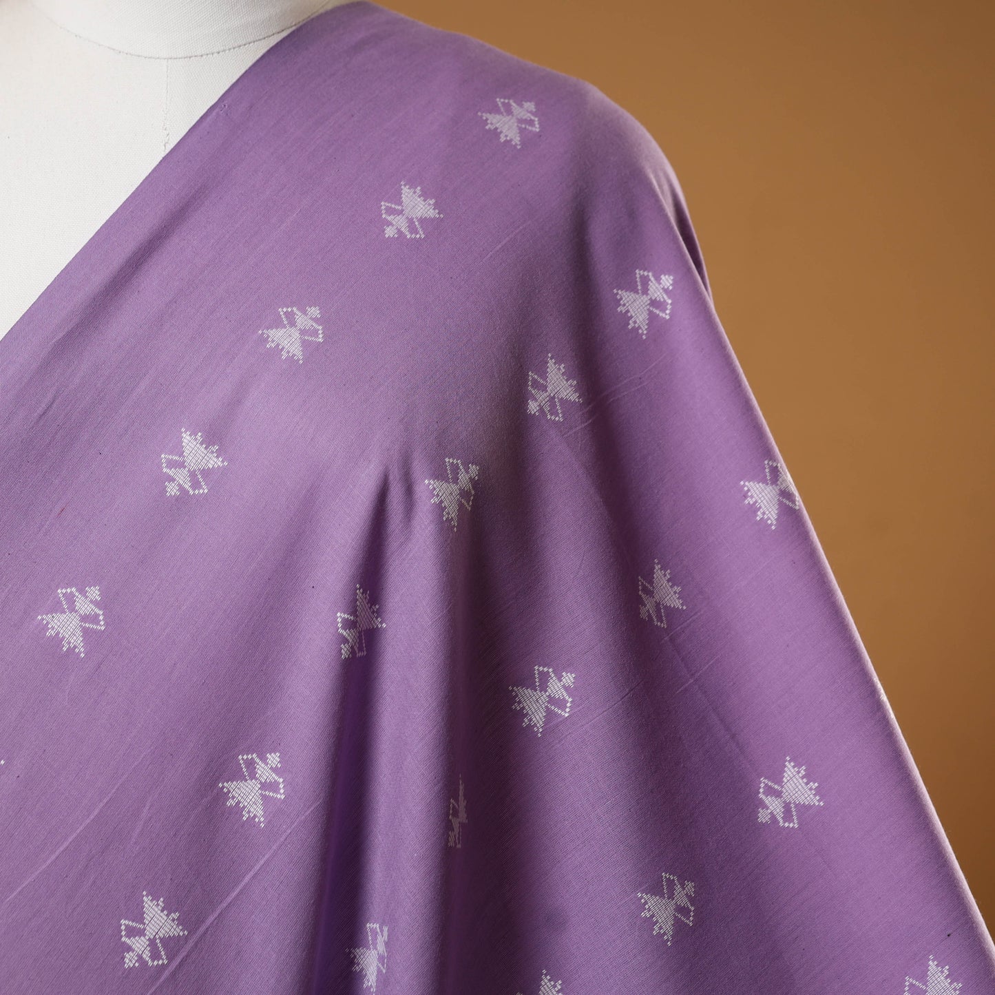 Purple - prewashed cotton jacquard weave fabric 17