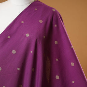 Purple - prewashed cotton jacquard weave fabric 36