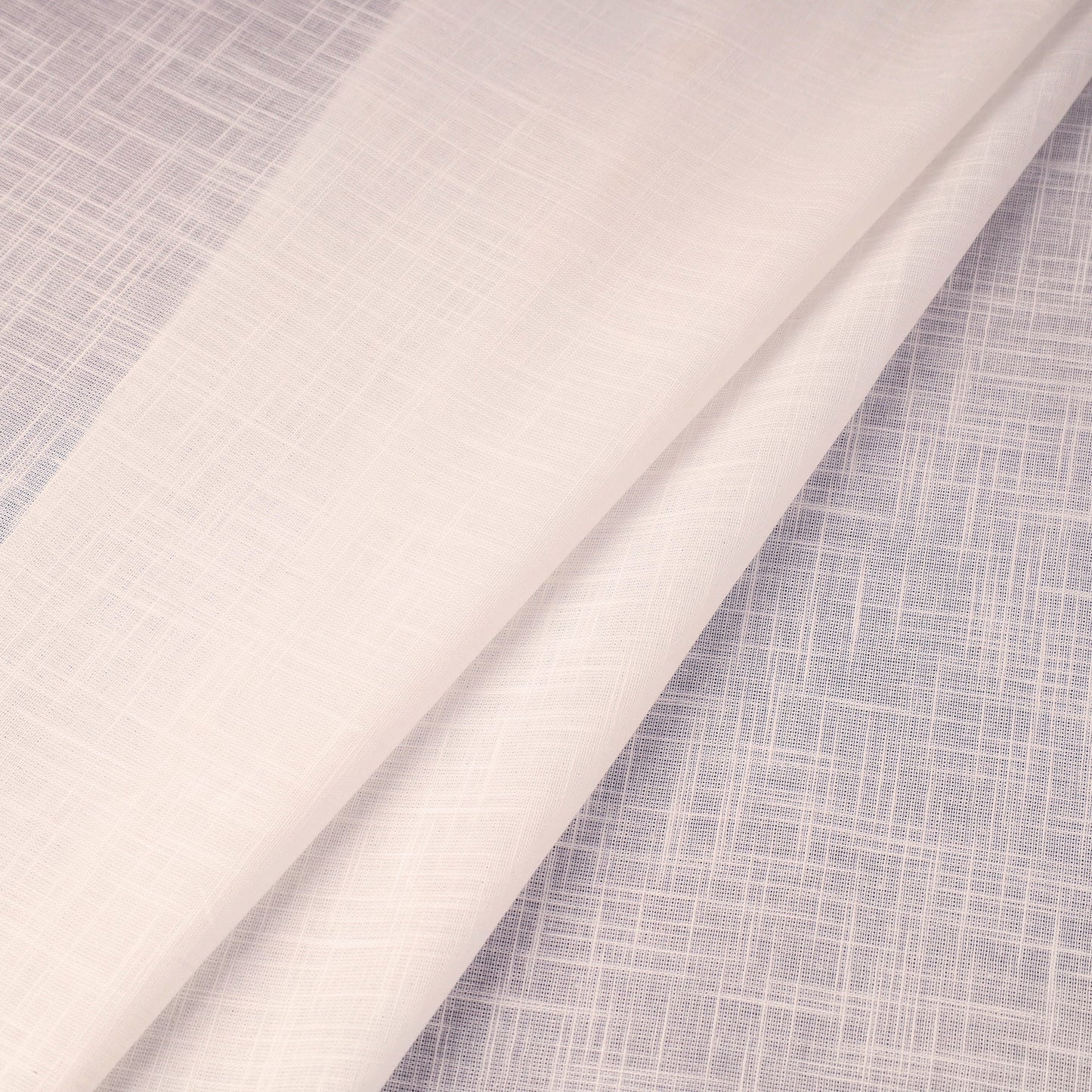 Purple Prewashed Slub Cotton Plain Fabric