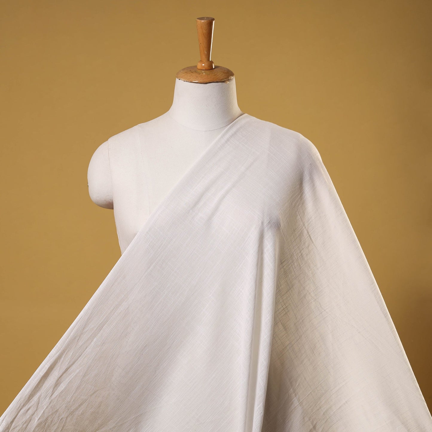 Purple Prewashed Slub Cotton Plain Fabric