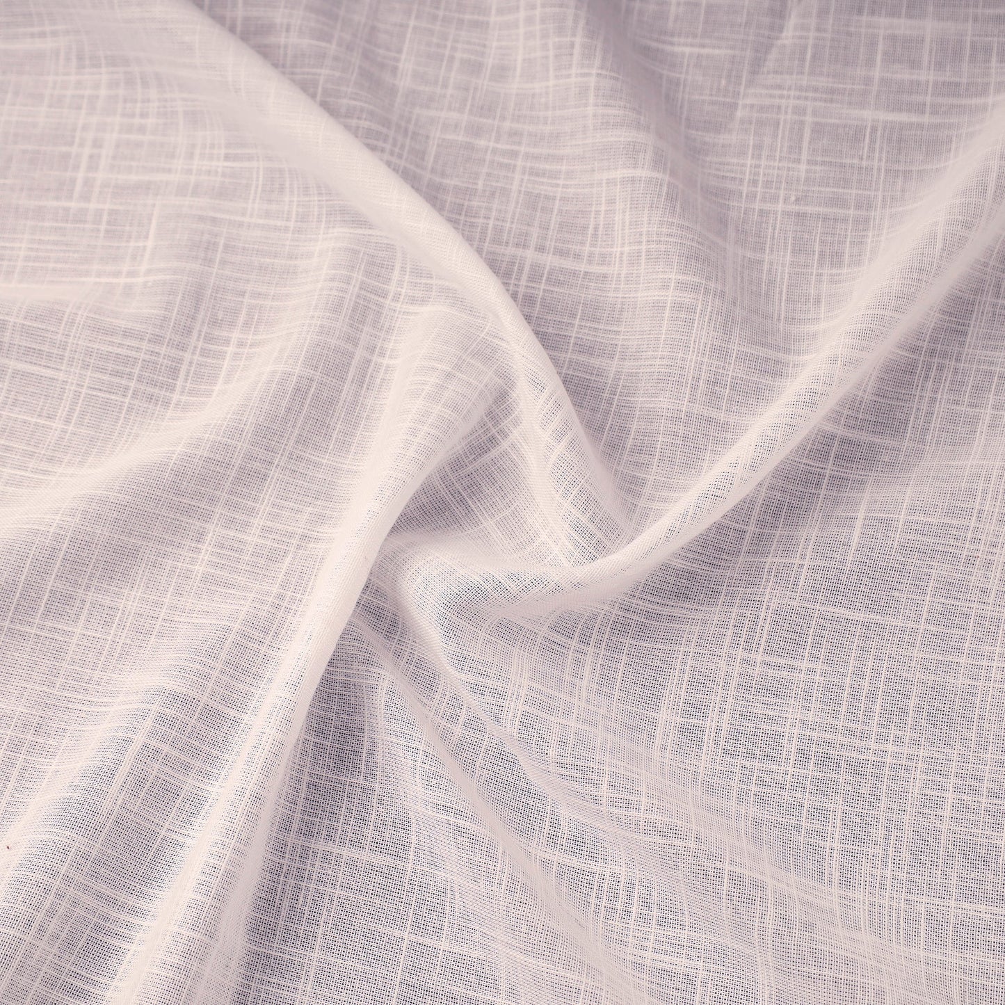 Purple Prewashed Slub Cotton Plain Fabric