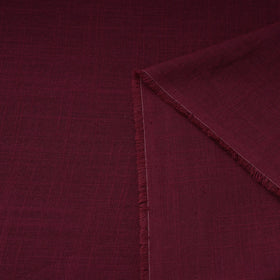 Purple Prewashed Slub Cotton Plain Fabric