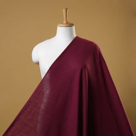 Purple Prewashed Slub Cotton Plain Fabric