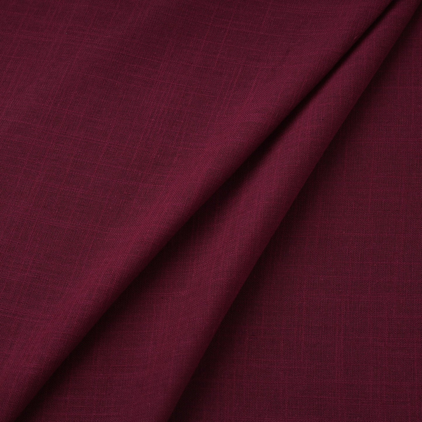 Purple Prewashed Slub Cotton Plain Fabric