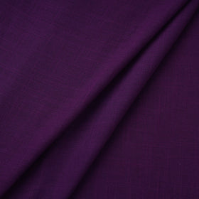 Purple - prewashed slub cotton plain fabric 12 - handcrafted