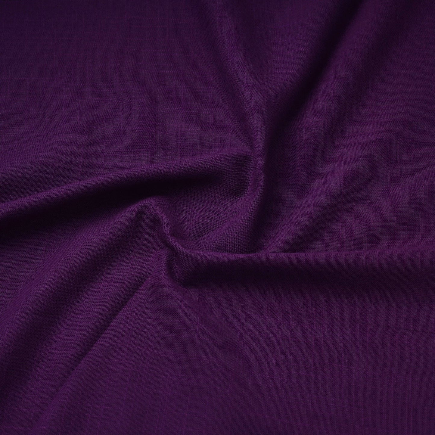Purple - prewashed slub cotton plain fabric 12 - handcrafted