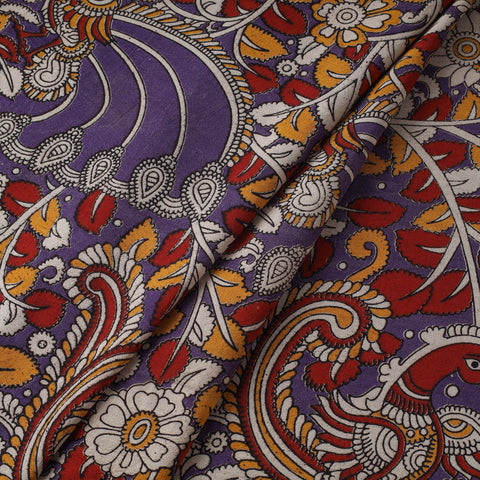 Printed cotton kalamkari fabric 22 - handcrafted