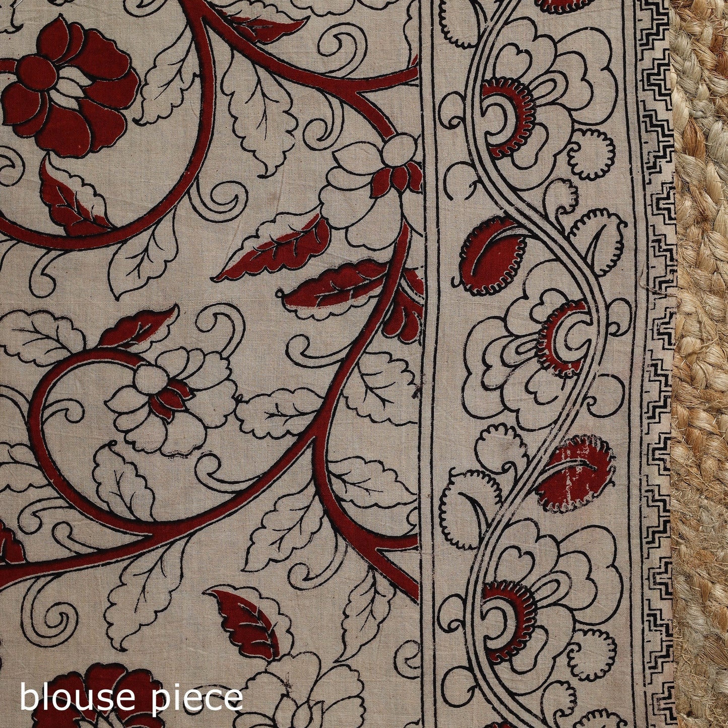 Printed cotton kalamkari saree 26 - handcrafted