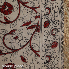 Printed cotton kalamkari saree 26 - handcrafted