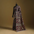 Printed cotton kalamkari saree 39 - handcrafted