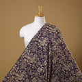 Purple Printed Kalamkari Cotton Fabric