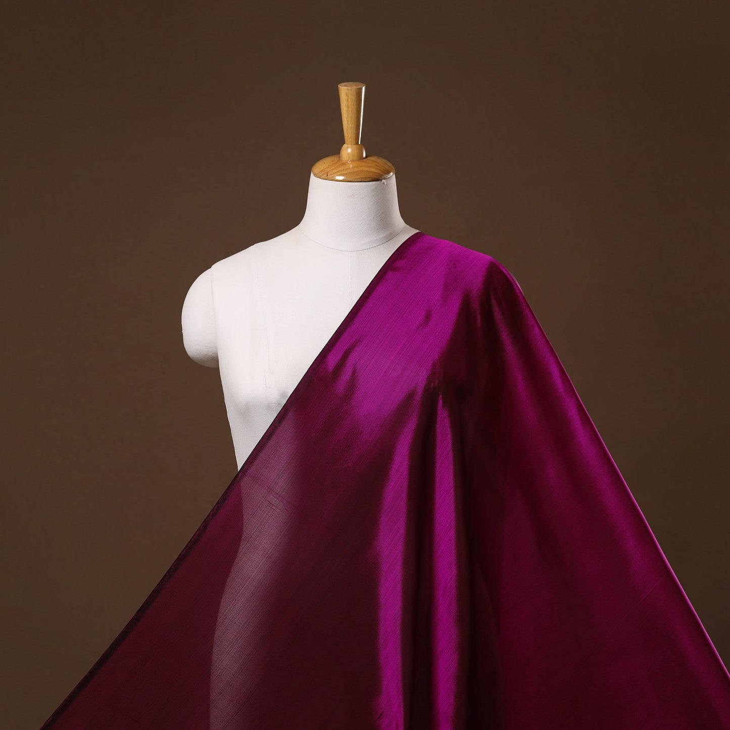 Pure bangalore silk natural dyed plain fabric 19