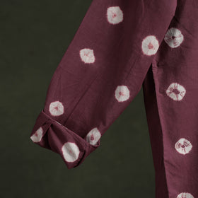 Purple & white - pure cotton full sleeve tie-dye men